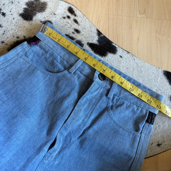 BENJAMIN BENMOYAL Cassette Tape Hem Jeans Flip Cuff Size XS - Picture 10 of 13